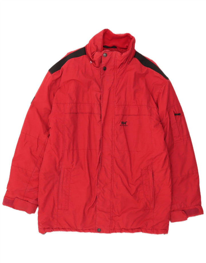 Helly Hansen Veste coupe-vent pour homme UK 40 Grand coton color block rouge
