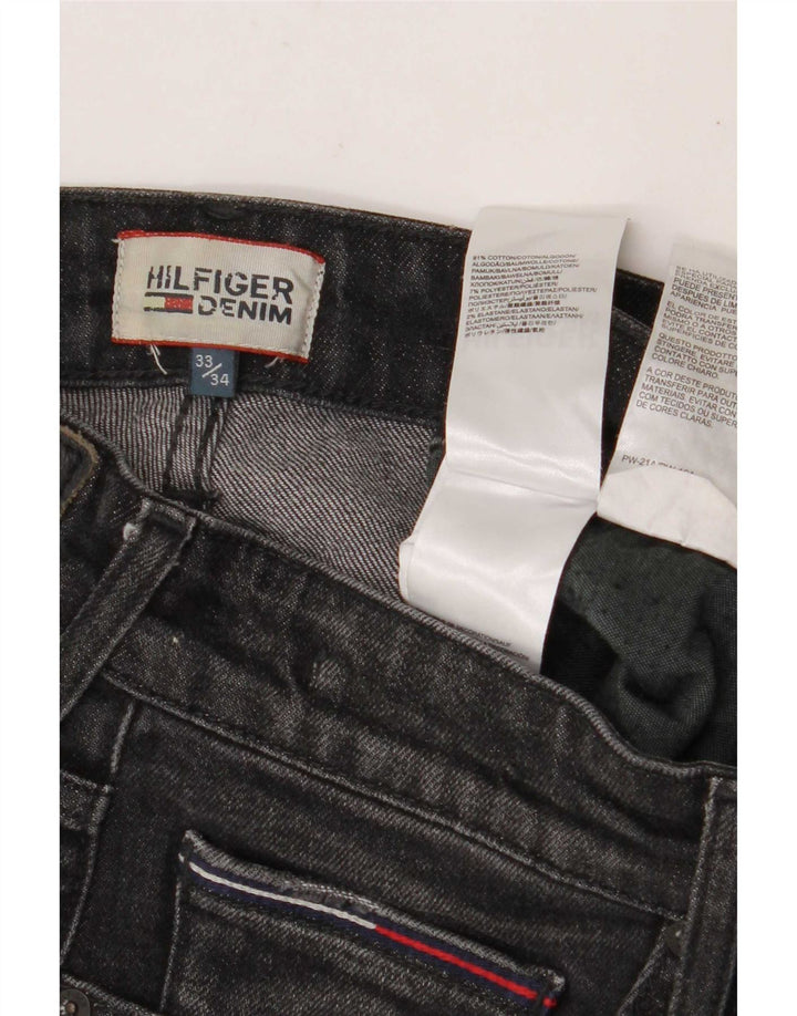 Tommy Hilfiger Jean Slim Homme W33 L34 Gris Coton