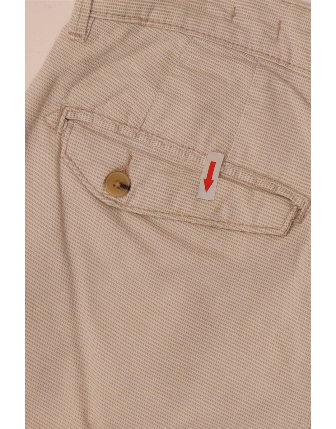 Zara Short chino Sunset pour homme EU 40 Medium W31 Blanc cassé à carreaux