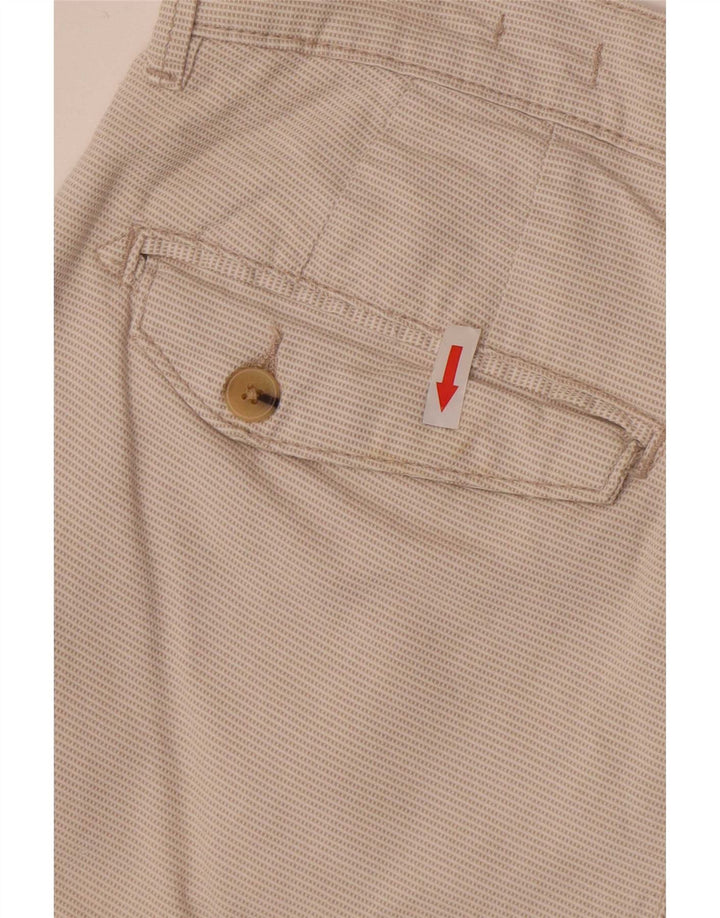 Zara Short chino Sunset pour homme EU 40 Medium W31 Blanc cassé à carreaux
