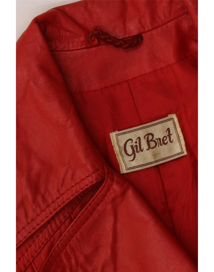 Veste en cuir femme Gil Bret EU 38 cuir rouge moyen