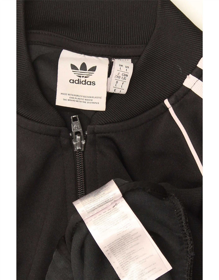 Adidas Veste de survêtement pour homme Large Noir Polyester