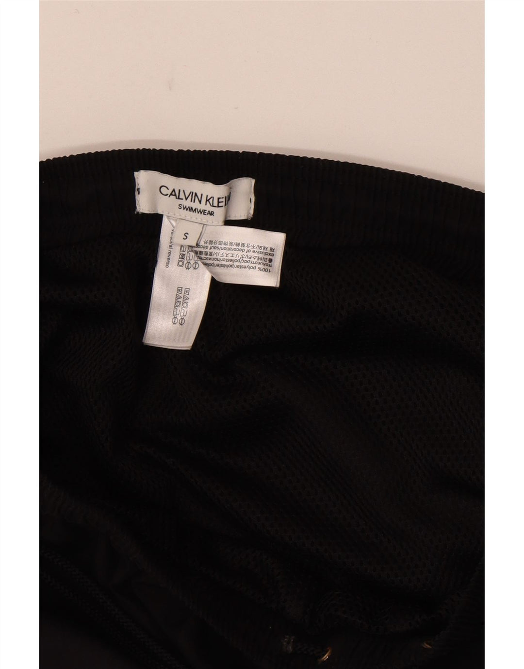 Calvin Klein Short de bain graphique pour homme Small Noir Colourblock