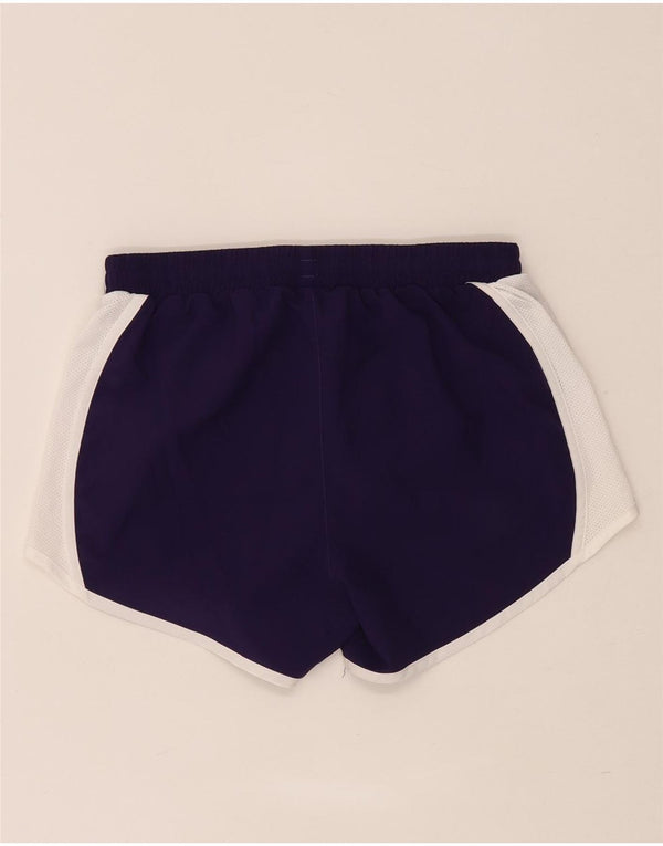 Under Armour Short de sport Heat Gear pour femme UK 6 XS Violet Colourblock