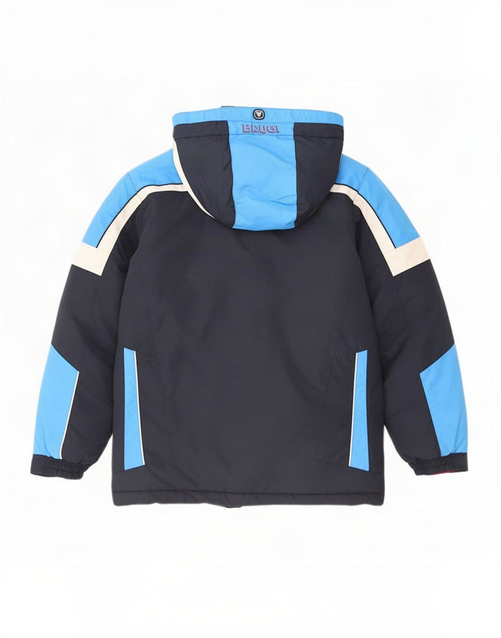 Veste de ski à capuche Brugi Garçon 13-14 ans Bleu Marine Colourblock Polyamide