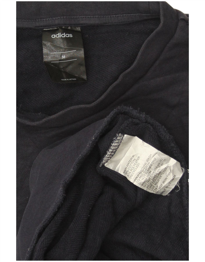 Adidas Sweat-Shirt Homme Bleu Marine Moyen Coton