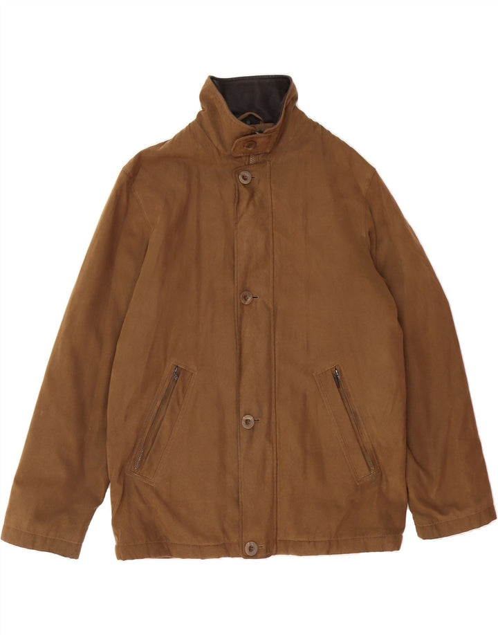 DOUGLAS Mens Bomber Jacket EU 38 Medium Brown Polyester Vintage Douglas and Second-Hand Douglas from Messina Hembry 