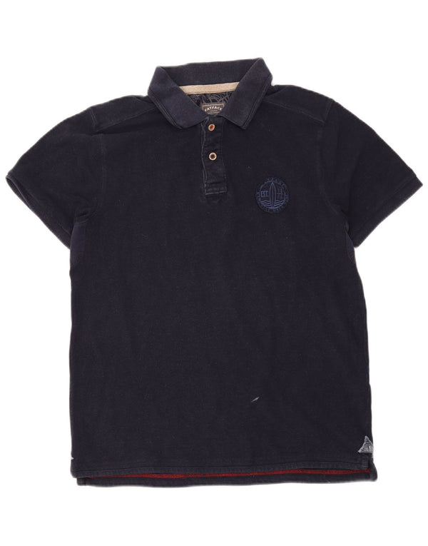 Fat Face Mens Polo Shirt Medium Navy Blue Cotton