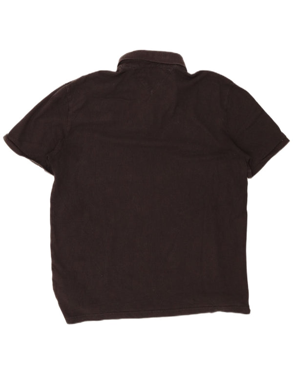 Tommy Hilfiger Polo sur mesure pour homme XL en coton noir
