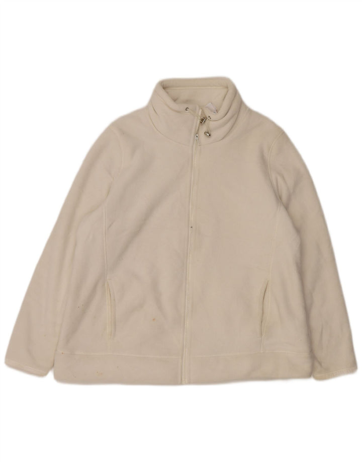 Marks & Spencer Veste polaire pour femme UK 20 2XL Coton blanc