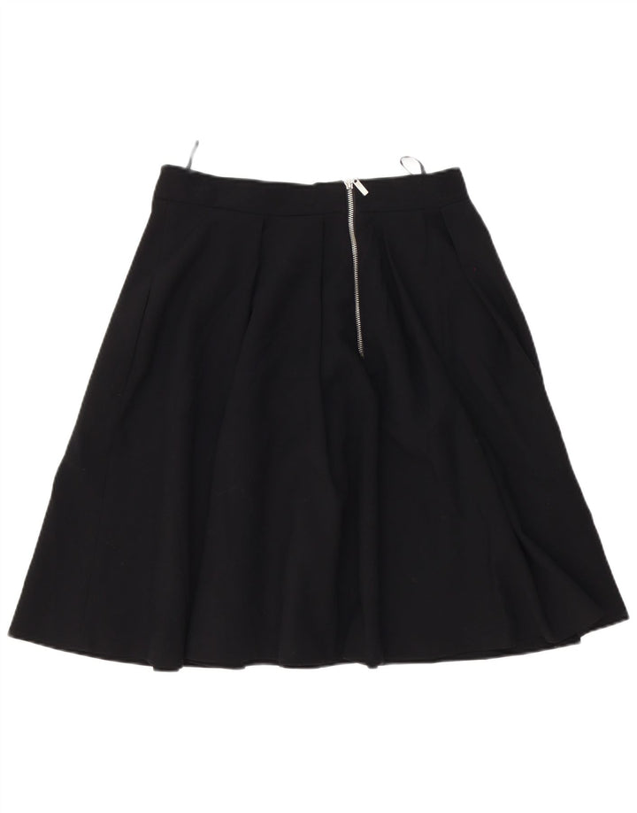 French Connection Jupe trapèze plissée pour femme UK 12 Medium W28 Noir