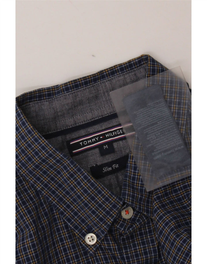Tommy Hilfiger Chemise Slim Fit Homme Bleu Marine Moyen Vichy Coton
