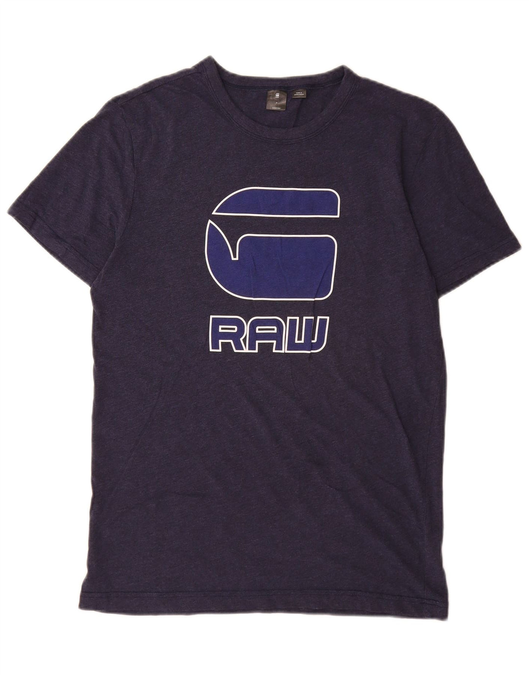 G-Star T-Shirt Graphique Homme Bleu Marine Moyen Coton