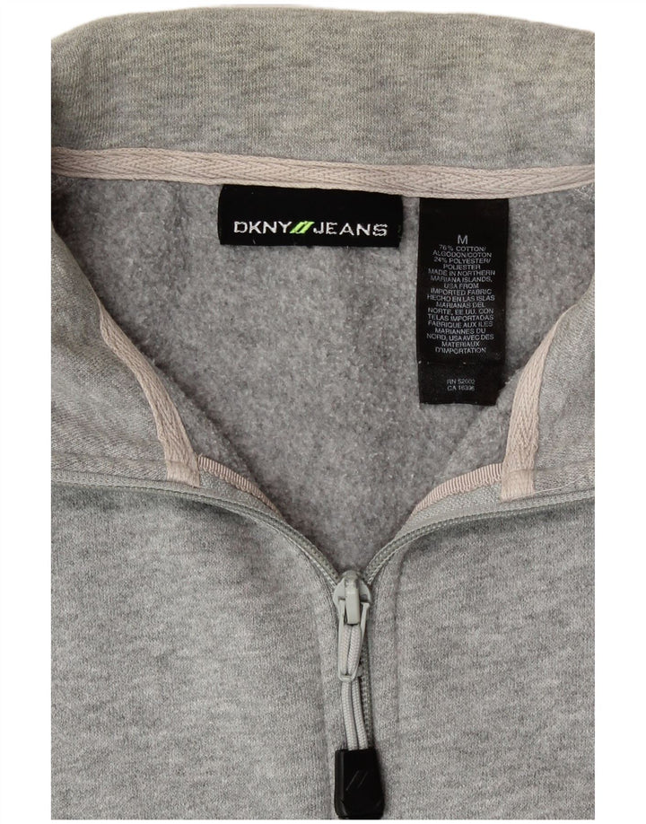 Dkny Veste de Survêtement Graphique Homme Gris Moyen Coton