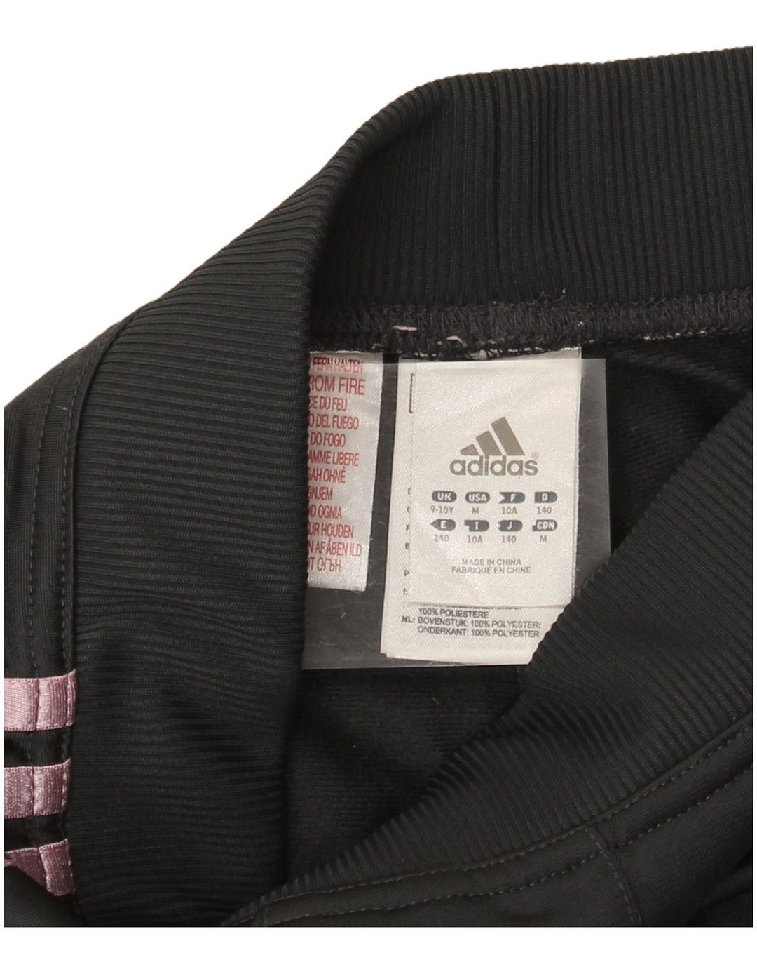 Pantalon de survêtement Adidas fille 9-10 ans gris polyester
