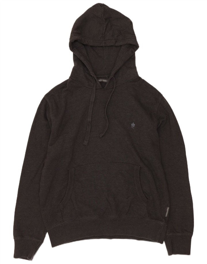 French Connection Pull à capuche pour homme en coton gris Taille L
