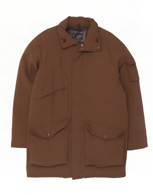 Trussardi Jeans Manteau Rembourré IT 52 XL Marron Polyamide Homme