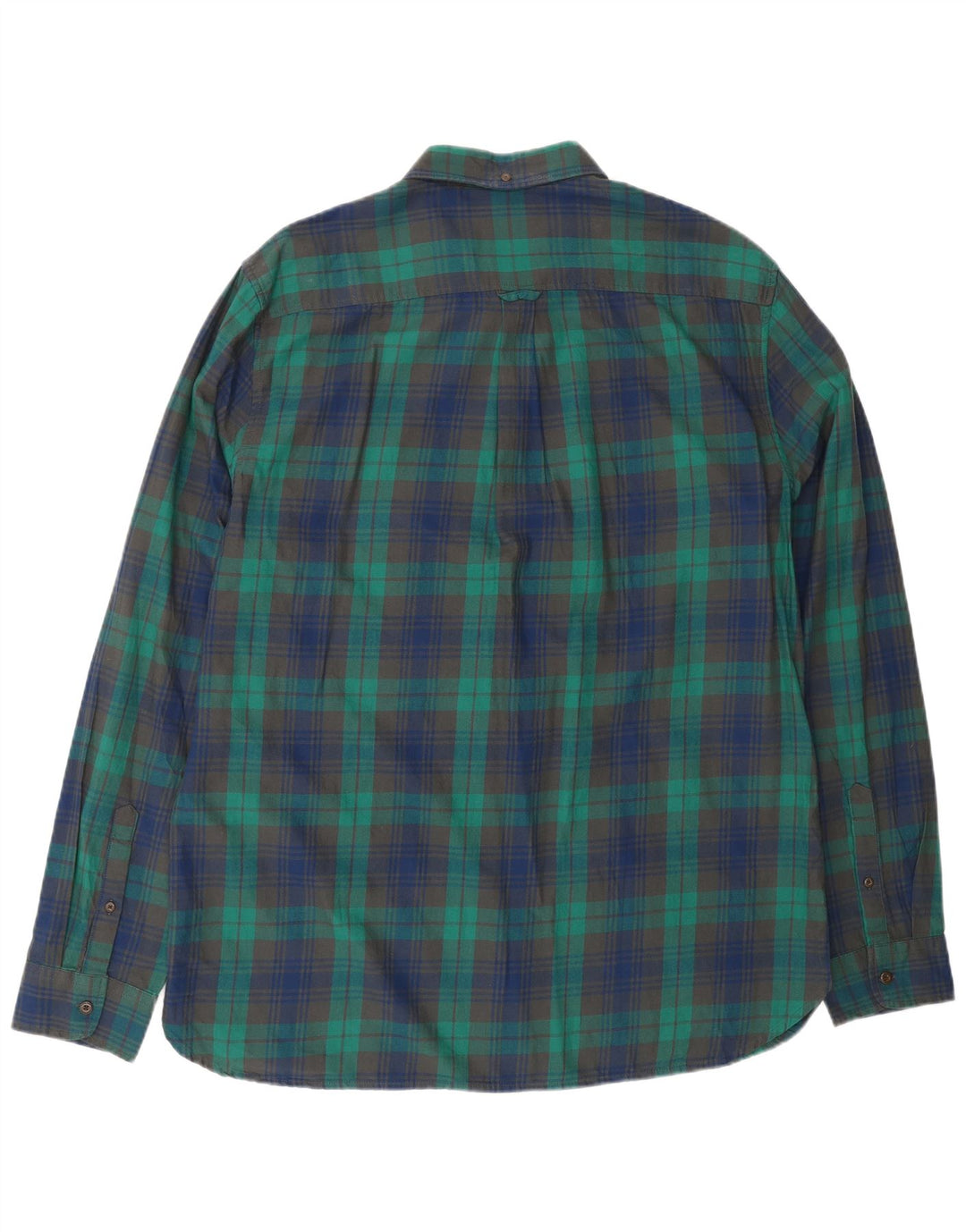 SUPERDRY Chemise en Flanelle Homme 2XL Vert à Carreaux Coton