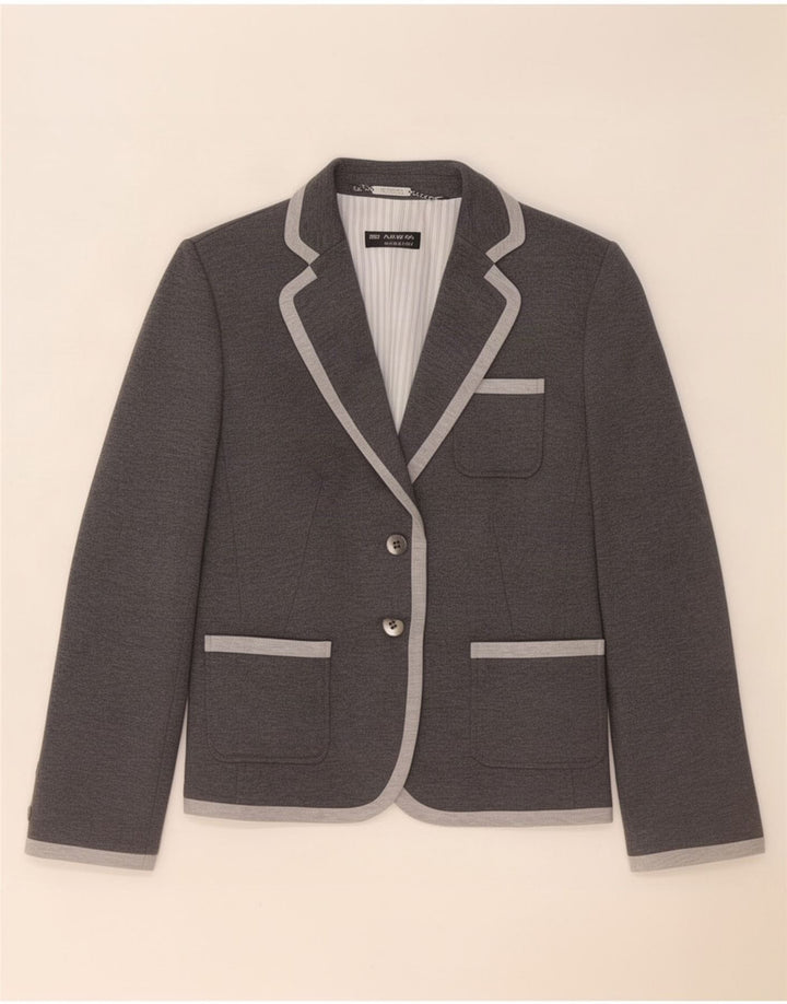 Marks & Spencer Veste blazer autographe à 2 boutons pour femme UK 14 Large Gris