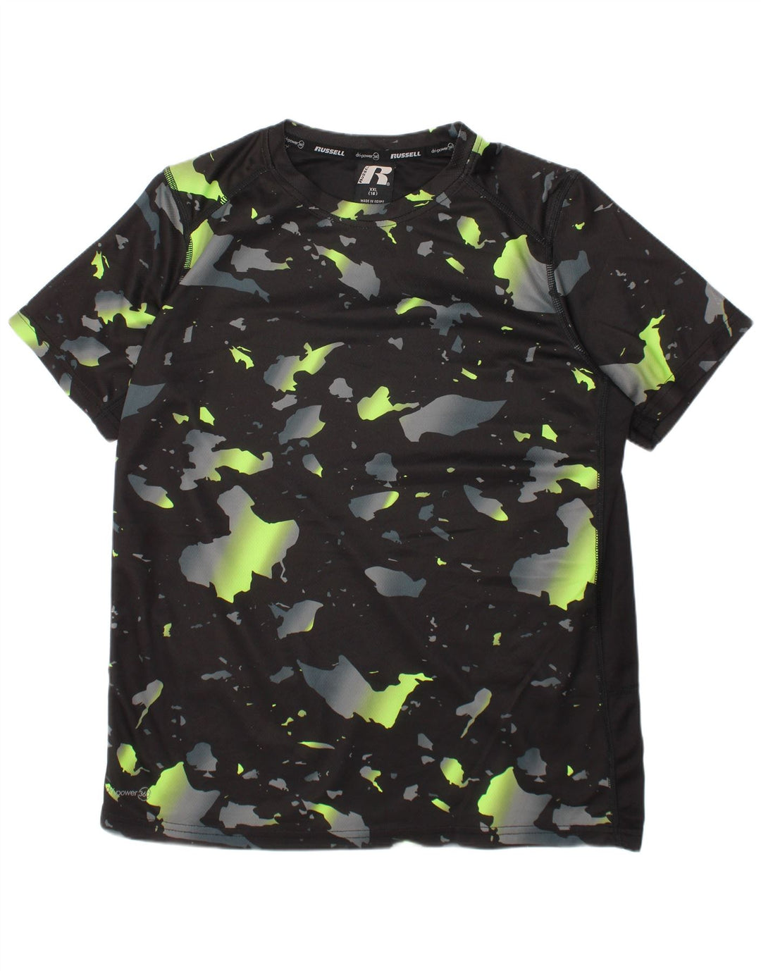 RUSSELL ATHLETIC T-shirt Dri-Power pour garçon 15-16 ans 2XL Noir