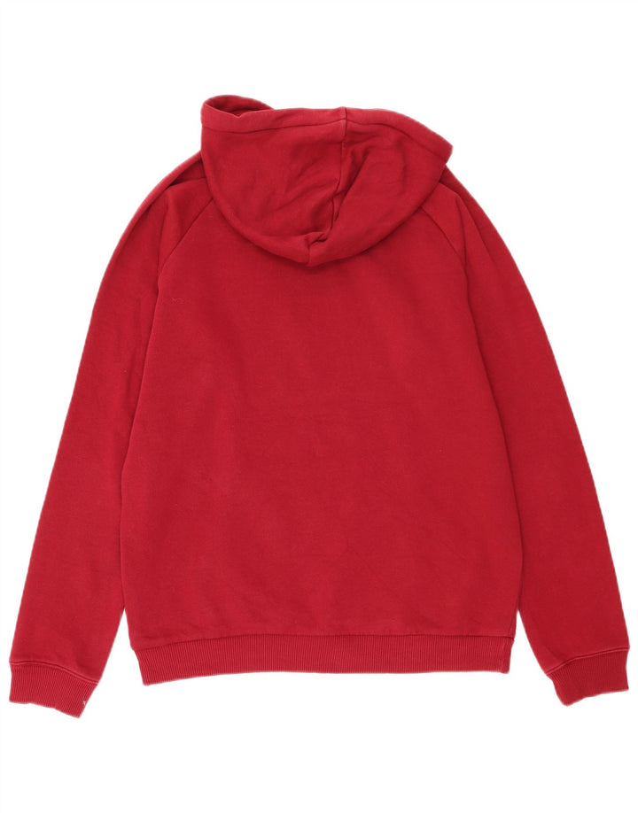 Adidas Pull à capuche graphique pour homme en coton rouge moyen