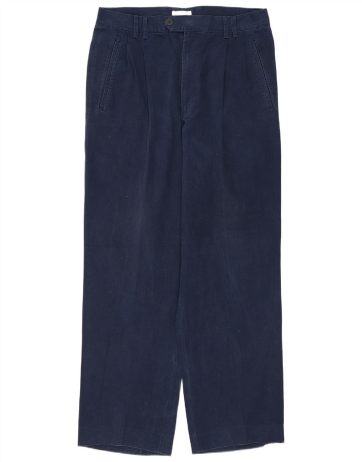 MISSONI Pantalon de costume pour homme IT 48 Medium W30 L30 Bleu marine Coton