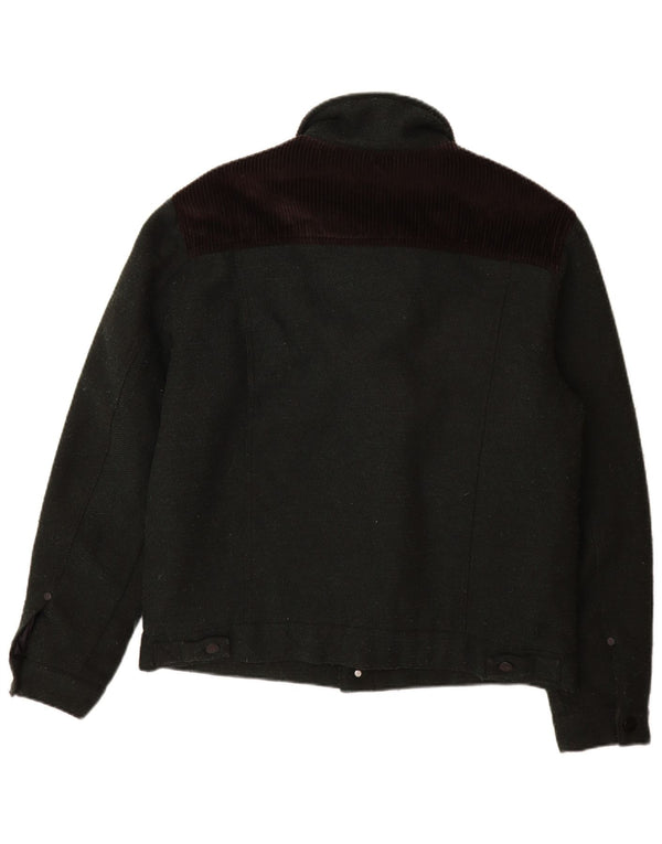 Wrangler Veste utilitaire pour homme UK 40 Large Vert Colorblock Polyester