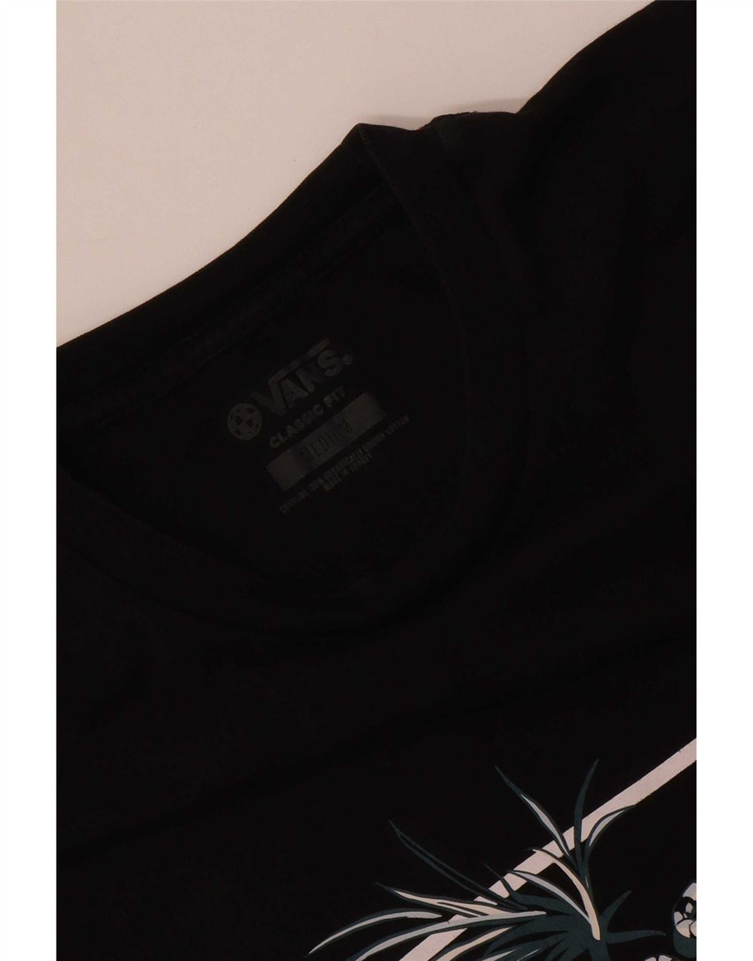Vans T-shirt graphique coupe classique pour homme en coton noir moyen