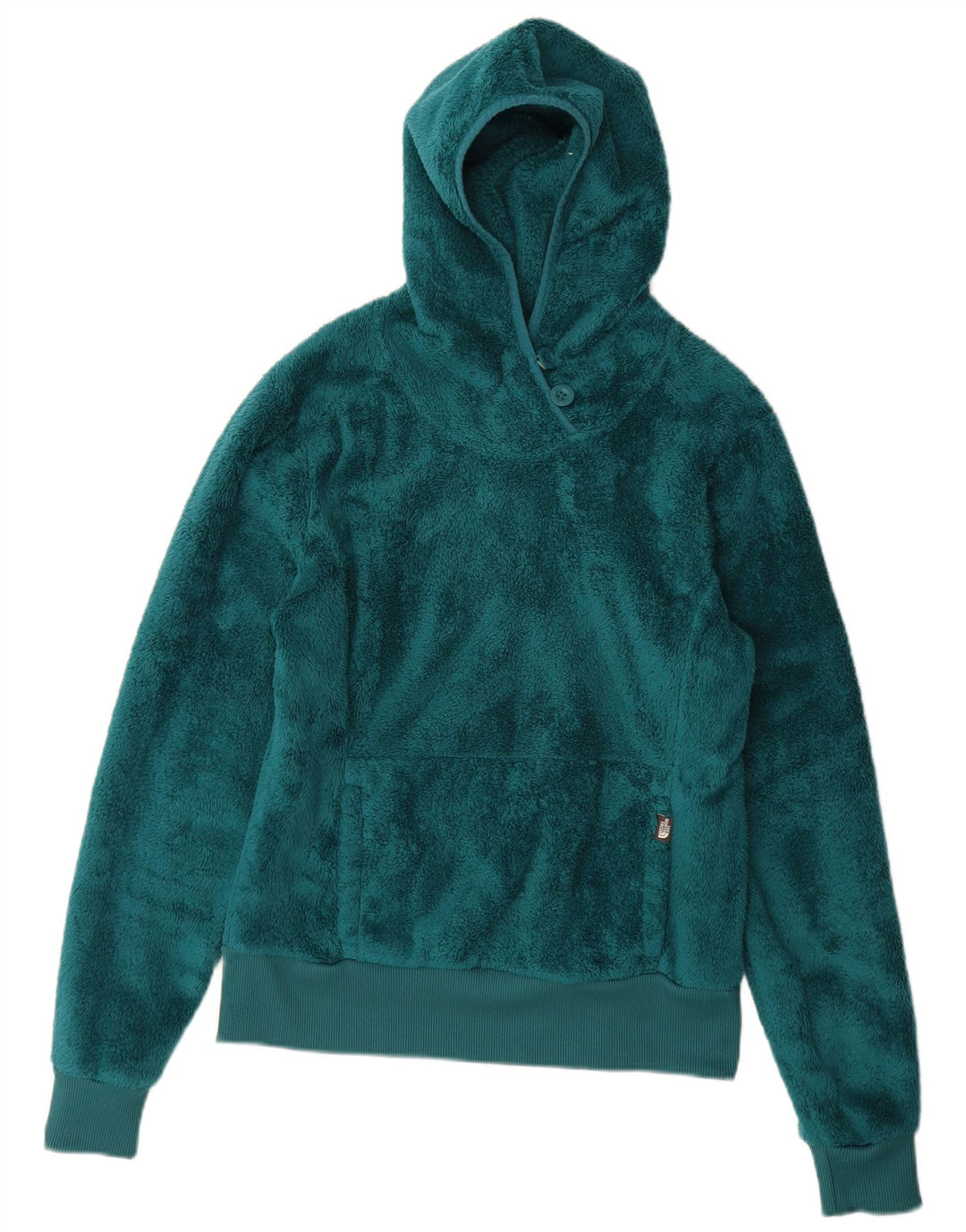 THE NORTH FACE Pull polaire à capuche pour femme UK 14 Large Vert Polyester