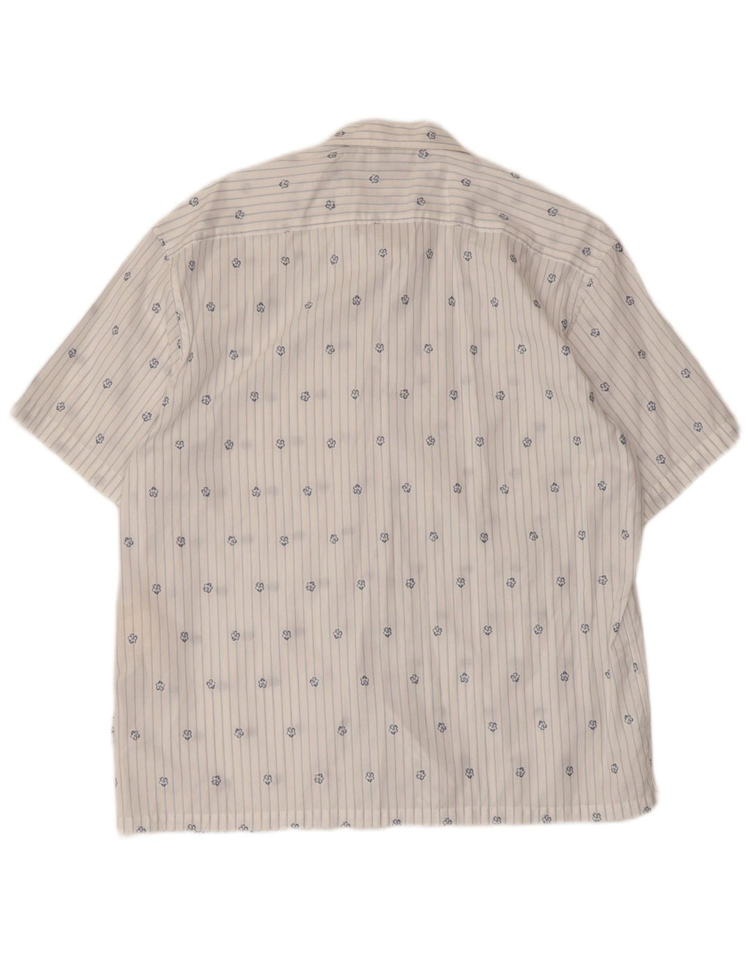 Ted Baker Chemise à manches courtes pour homme Taille 3 Coton rayé blanc moyen