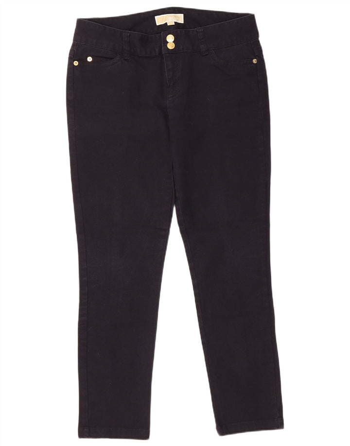 MICHAEL KORS Pantalon décontracté slim pour femme US 4 Small W30 L27 Bleu marine