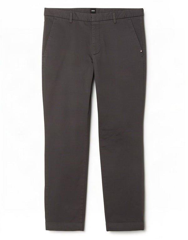 Hugo Boss Pantalon chino slim pour homme EU 50 Large W34 L29 Gris Coton