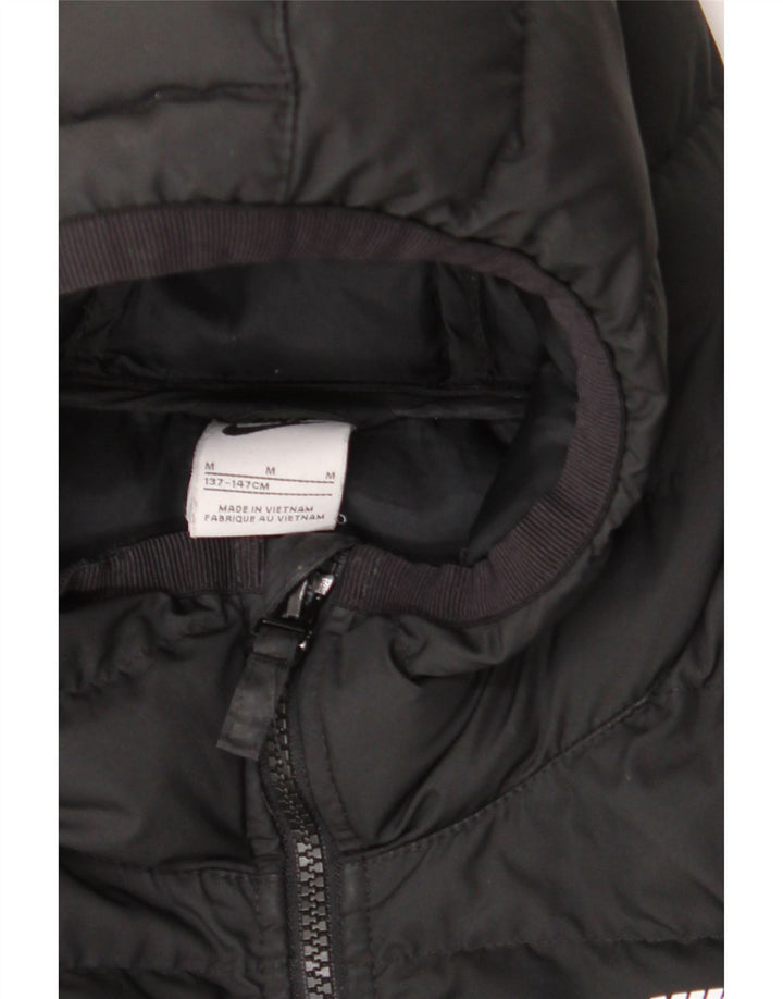 NIKE Veste matelassée à capuche pour garçon 10-11 ans Noir moyen Polyester