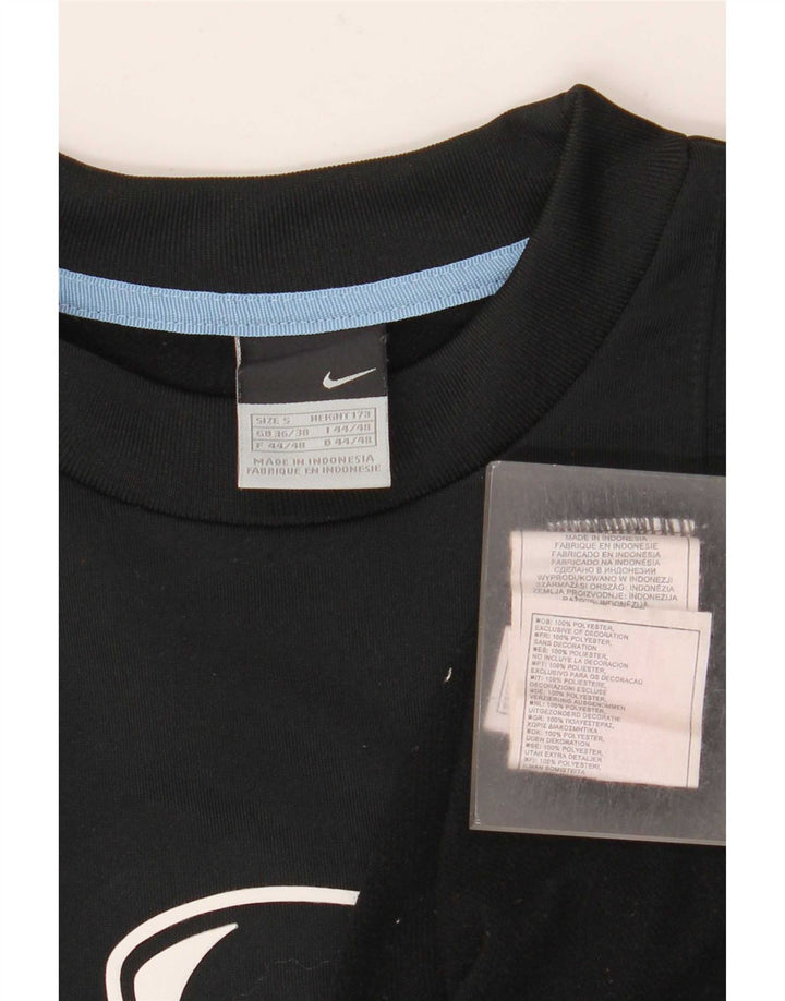 Nike Sweat-shirt pour homme UK 36/38 Petit Noir Colorblock Polyester