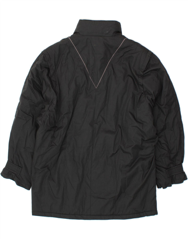 VINTAGE Womens Windbreaker Jacket EU 44 XL Black Polyester Vintage Vintage and Second-Hand Vintage from Messina Hembry 