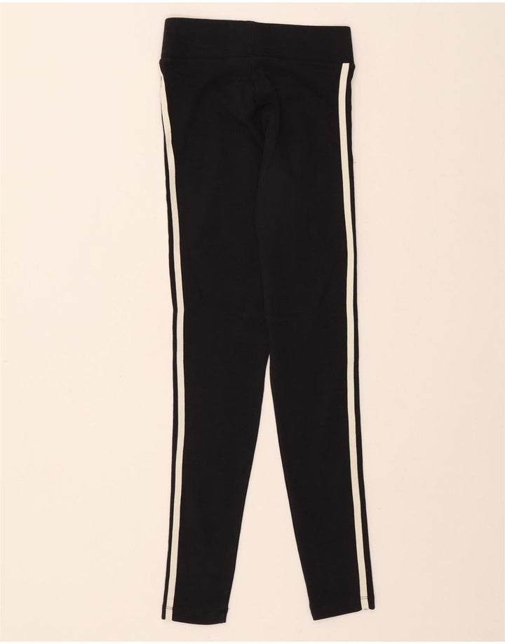ADIDAS Womens Leggings UK 8 Small Black Cotton Vintage Adidas and Second-Hand Adidas from Messina Hembry 