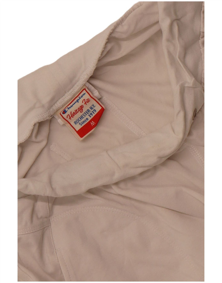 Champion Short de sport Heritage Fit pour femme UK 12 Blanc moyen