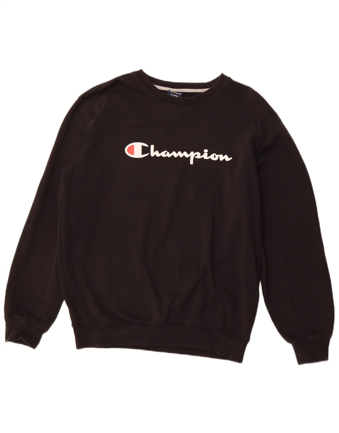 CHAMPION Sweat-Shirt Graphique Homme XL Noir Coton Sports