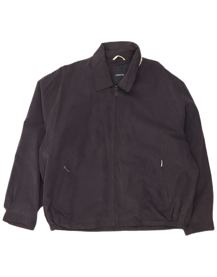 LONDON FOG Veste Bomber Homme UK 44 2XL Bleu Marine Polyester