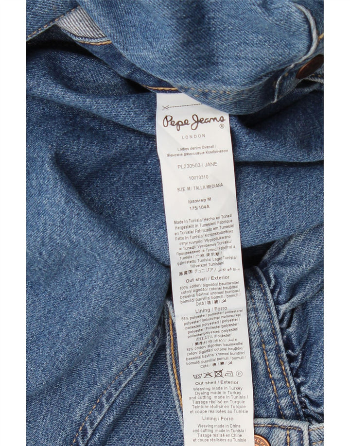 PEPE Jeans Combinaison en jean pour femme UK 12 Bleu moyen Coton