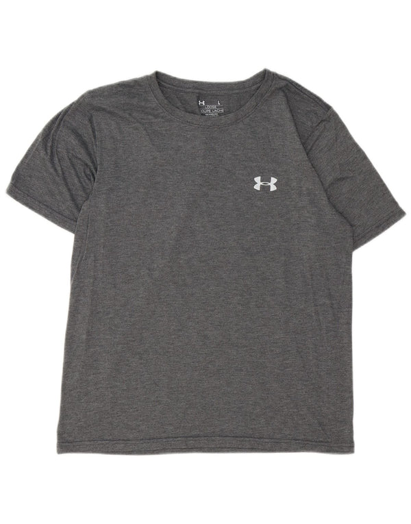 Under Armour Womens T-Shirt Top UK 14 Large Grey