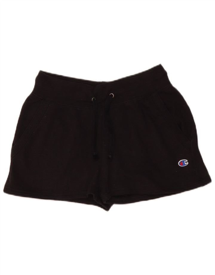 CHAMPION Short de sport pour femme UK 10 Small Noir Polyester