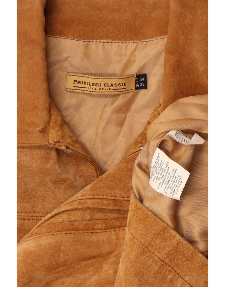 Privilegi Veste en Daim Femme IT 44 Cuir Beige Moyen