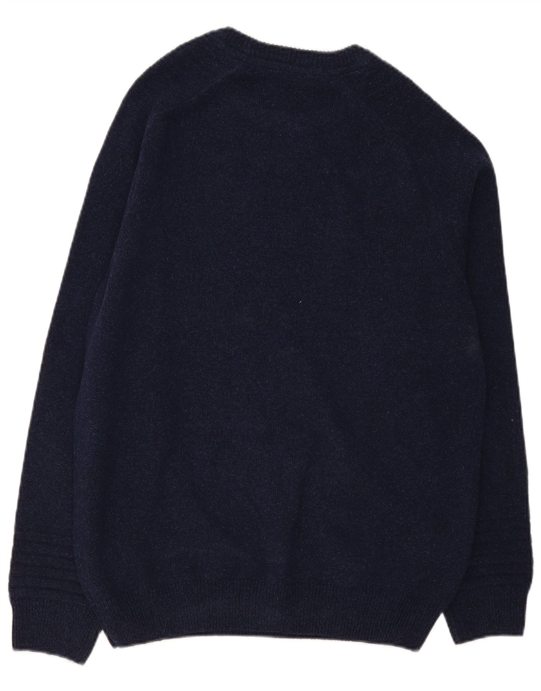 Lyle & Scott Pull à col rond pour homme en laine bleu marine Taille L
