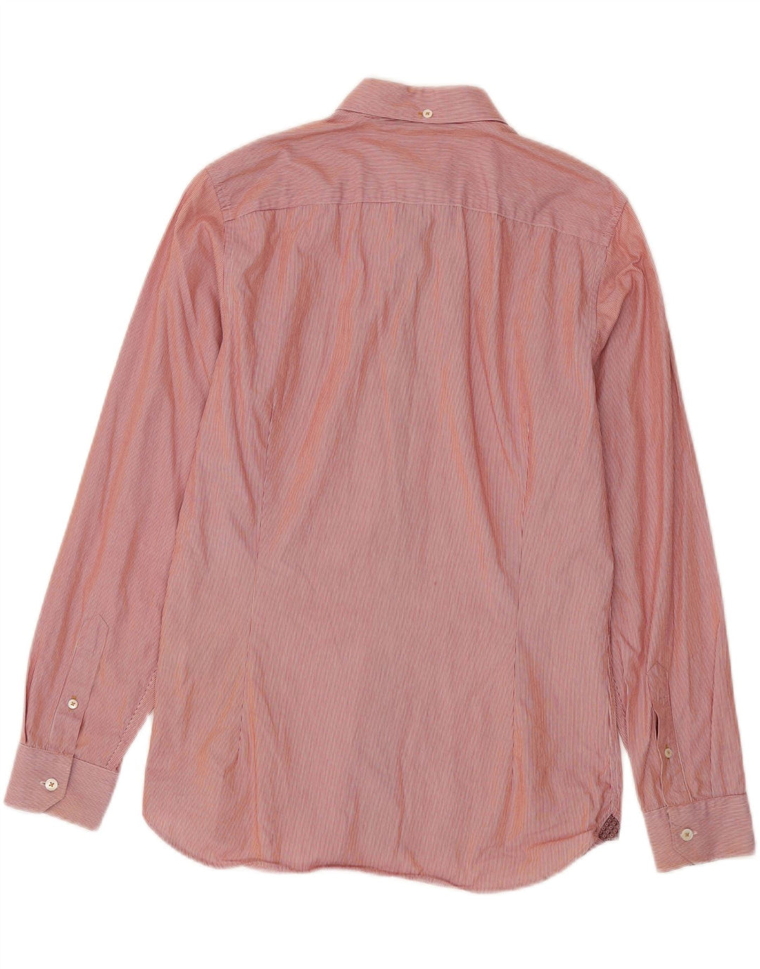 Ted Baker Chemise Homme Taille 2 Petit Coton à Rayures Rouges