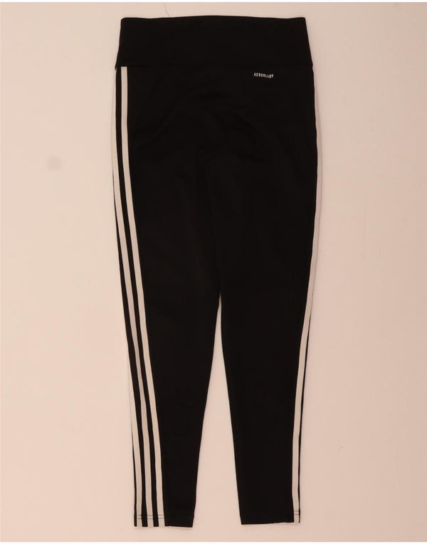 ADIDAS Leggings Aeroready pour femmes UK 12/14 Polyester noir moyen