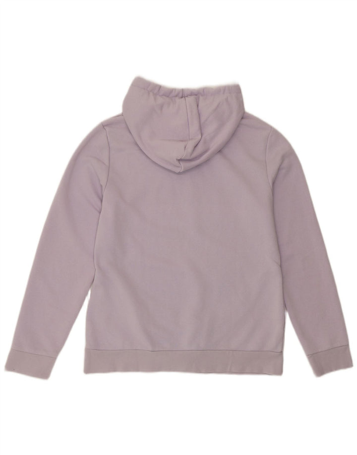 ADIDAS Pull à capuche graphique pour femme UK 12/14 Coton violet moyen