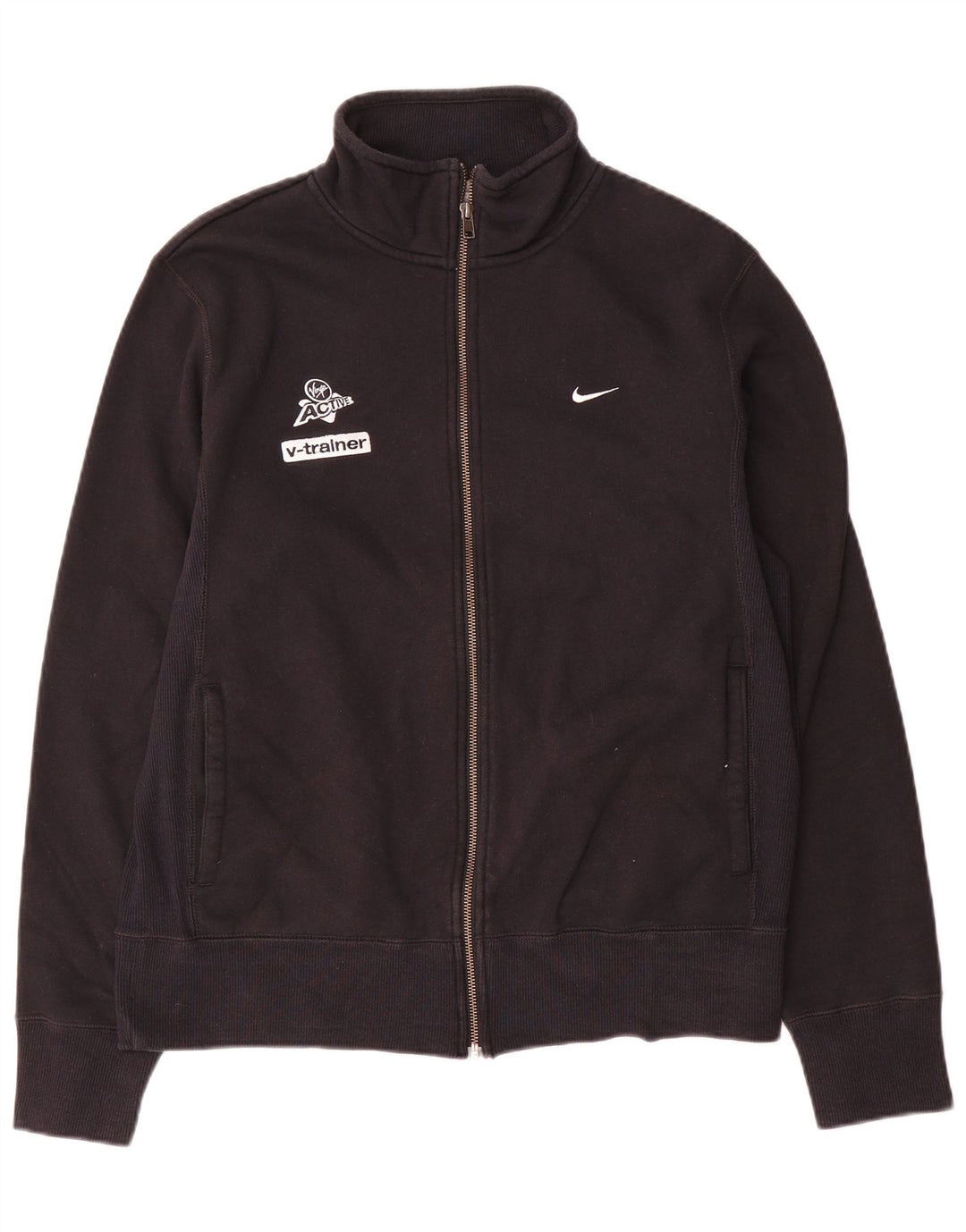Nike Veste de survêtement graphique pour homme UK 38/40 Coton noir moyen
