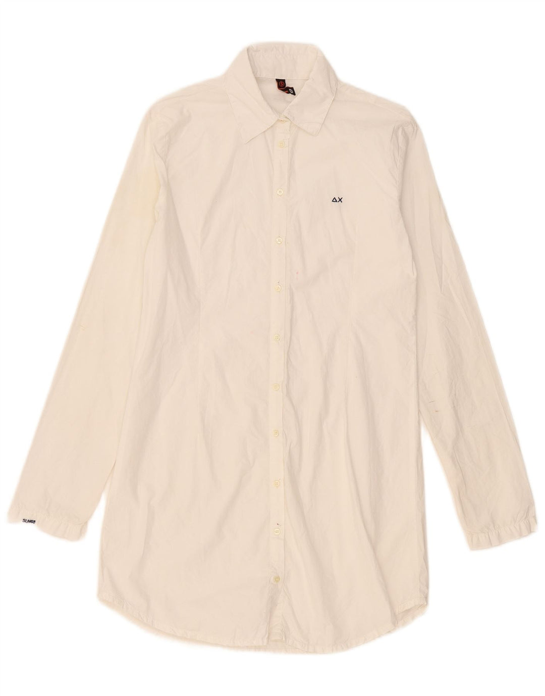 Sun68 Robe chemise pour femme UK 10 Small Blanc