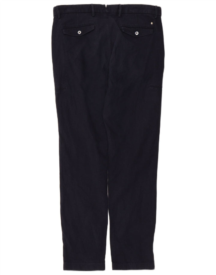 Massimo Dutti Pantalon cargo slim pour homme EU 40 Medium W31 L29 Bleu marine